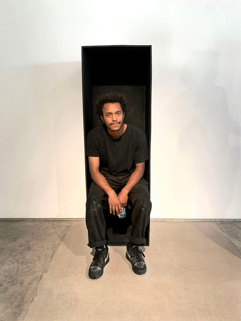 "It is the idea of mythology itself that I am trying to create,” says artist Oshay Green...