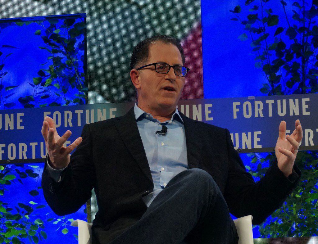 Michael Dell, CEO of Dell Technologies, speaks at the Fortune Brainstorm Tech conference in...