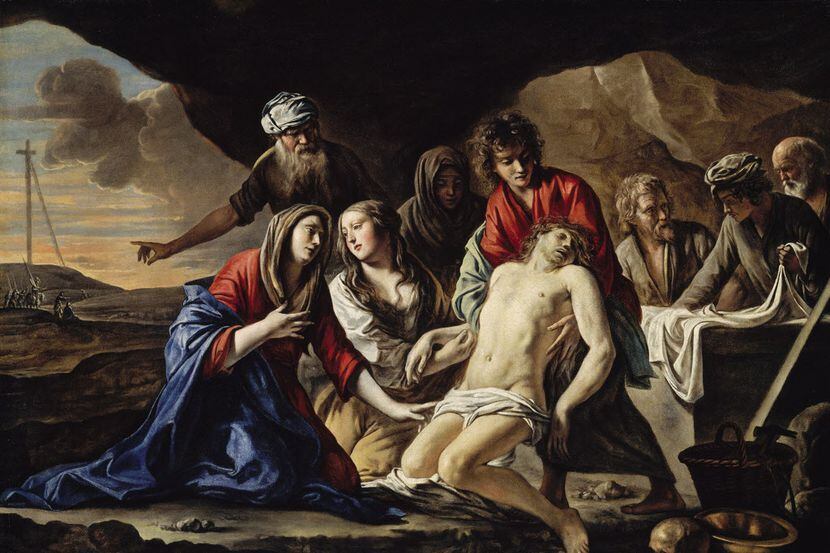 La pintura “La sepultura de Jesucristo”.
