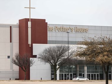 The Potter's House church across the street on Friday, February 26, 2021. The City of Dallas is planning to open a new COVID-19 vaccination site at The Potter's House church parking lot across the street in the southern part of the city sometime next week. Officials say they plan to vaccinate up to 1,000 people a day. (Lola Gomez/The Dallas Morning News)