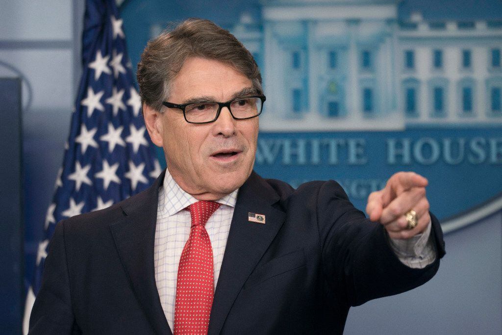 Energy Secretary Rick Perry, speaking on the Paris climate deal and other topics, seemed to...
