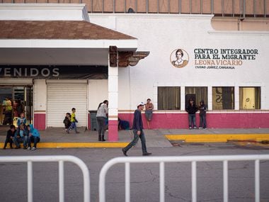 Migrants at the state run migrant shelter in Cd. Juarez, Chihuahua.