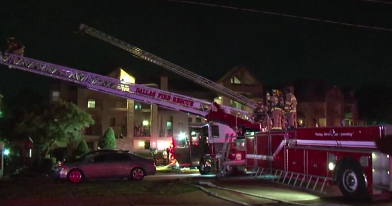 Dallas Fire-Rescue was called to the fire at the Park Ninety Six 90 apartments about 3:30 a.m.