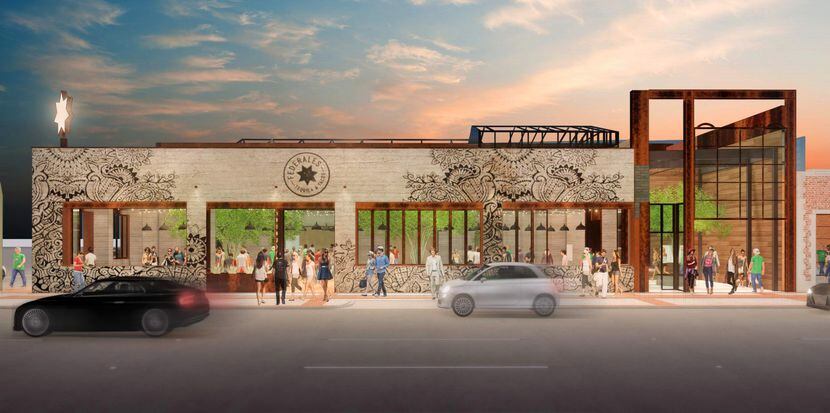 Federales, shown here in a rendering, is a 12,000 square-foot restaurant and bar from a...