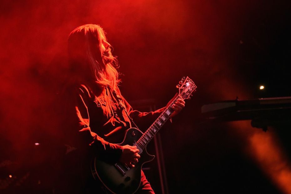 Guitarist Adam Jones performs with his band Tool, which often tours with massive video...