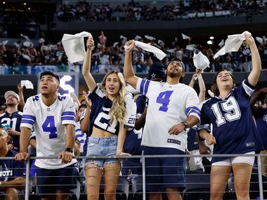 Dallas Cowboys fans are fired up after Dalton Schultz fourth quarter touchdown against the...