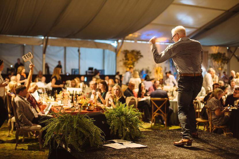 Auctioneer John Curley at Sonoma Wine Country Weekend Auction 