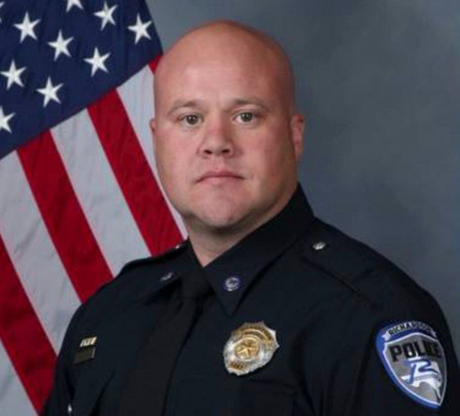 Richardson police Officer David Sherrard was killed Feb. 7 in a shooting at an apartment complex.