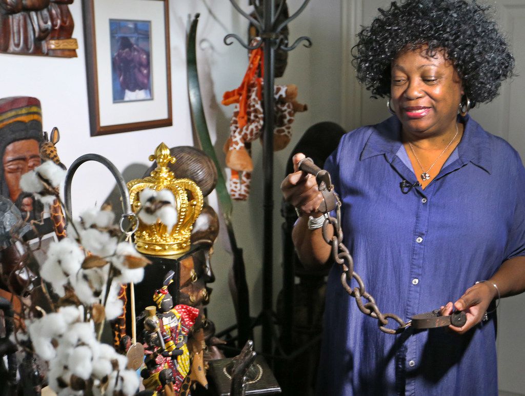 After Wanell House purchased the slave shackles from eBay, she struggled to look at them....