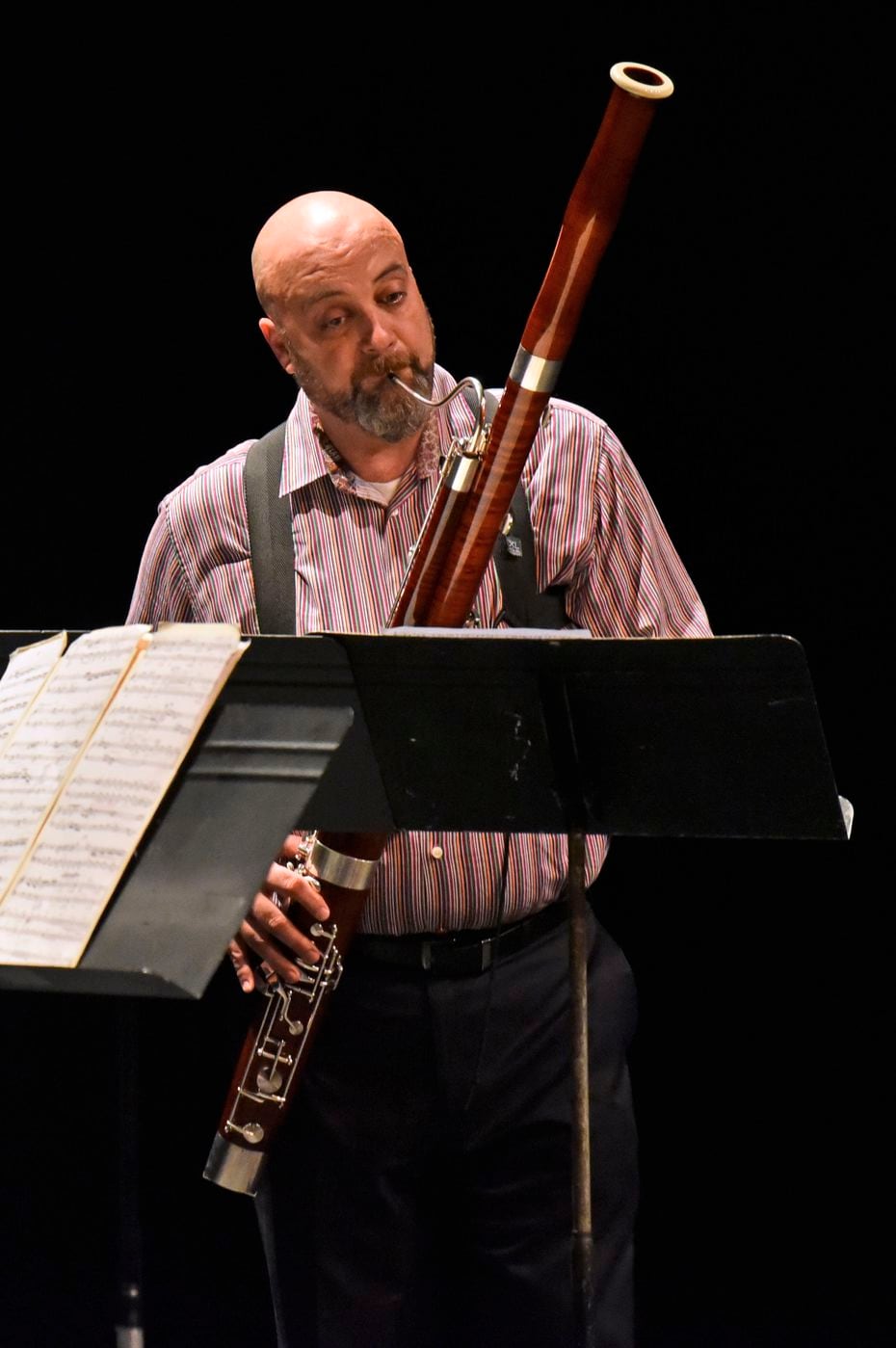 Bassoon soloist Ted Soluri plays a strongly lyrical part in “Ghost of the White Deer.”