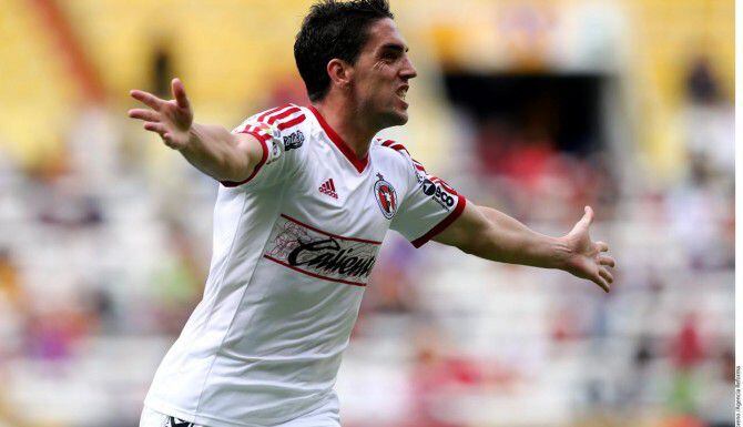 Gabriel Hauche anotó el gol de Tijuana para el 1-1 ante Santos el sábado.(AGENCIA REFORMA)
