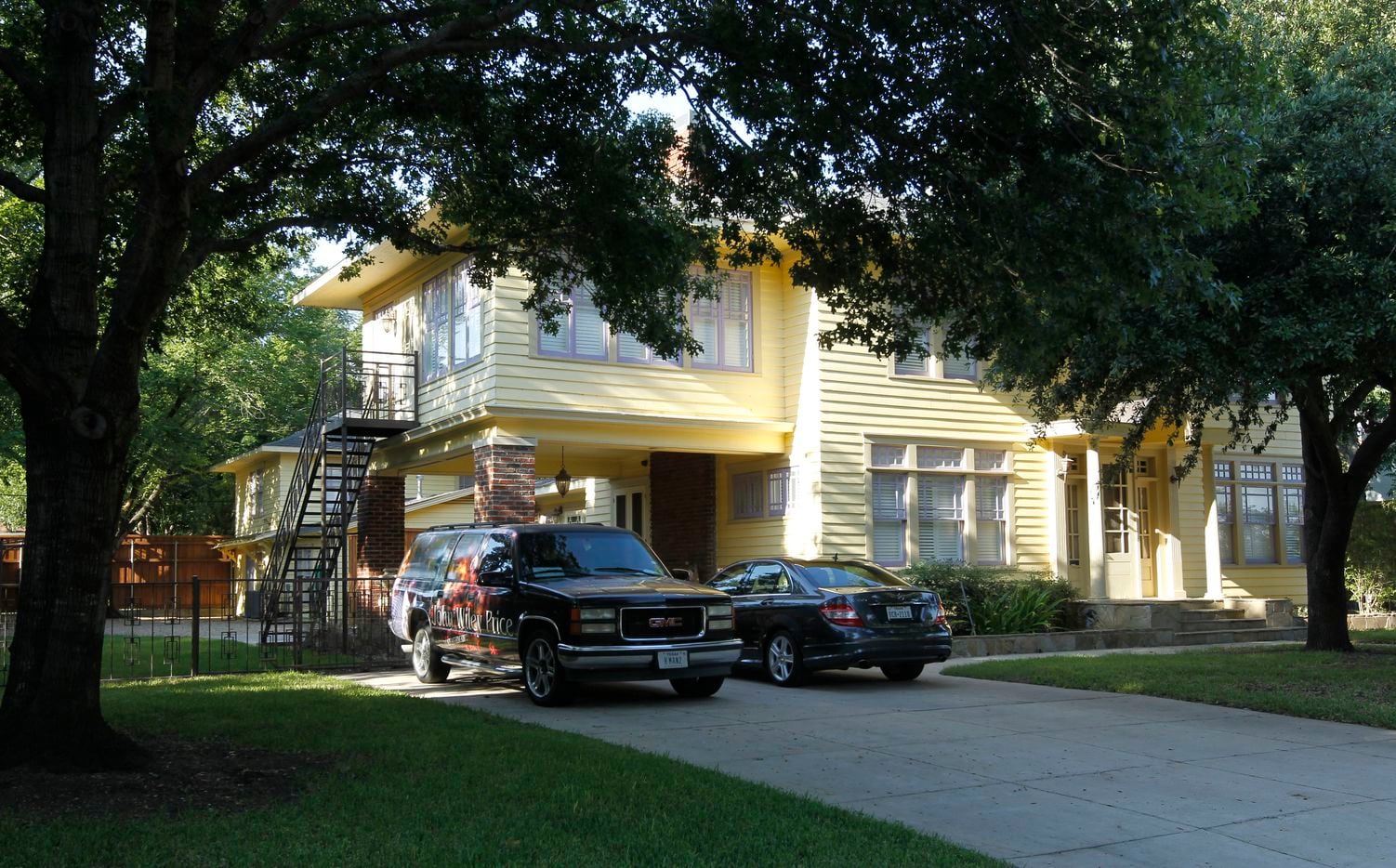 The home of Dallas County Commissioner John Wiley Price is in the Oak Cliff area of Dallas. 