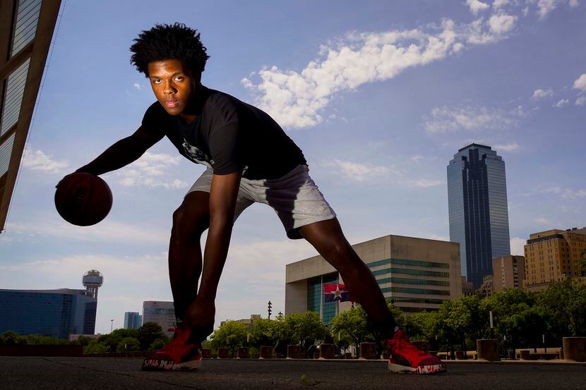 St. Mark's basketball player Harrison Ingram photographed on Monday, April 27, 2020, in Dallas.