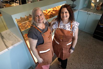 Andrea (left) and Jen Lubkin are the owners of Lubbies Bagels in East Dallas.