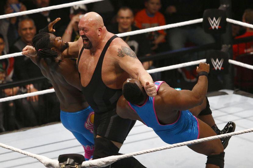 BREMEN, GERMANY – FEBRUARY 10: The new day challenges Big Show during WWE Germany Live...