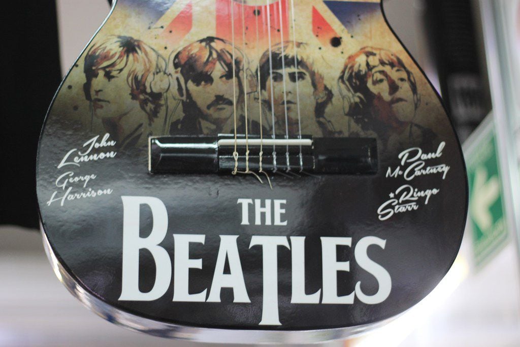 The shop include guitars made in Paracho, Michoacan. Mexico remains a loyal fan base for all things Beatles, said owner Ricardo Calderon.