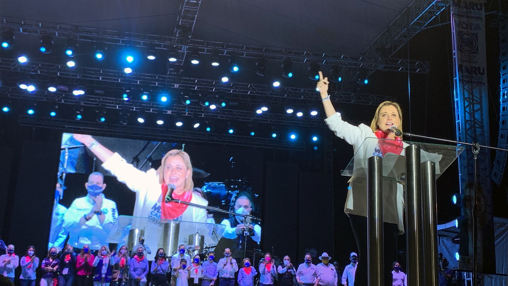 María Eugenia Campos Galvan, conocida como Maru, es parte de una coalición entre el PAN y el PRD. Se prevé una elección muy cerrada con el candidato de Morena para la gubernatura de Chihuahua.