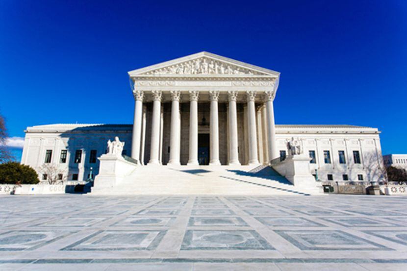 The US Supreme Court building in Washington, DC. 