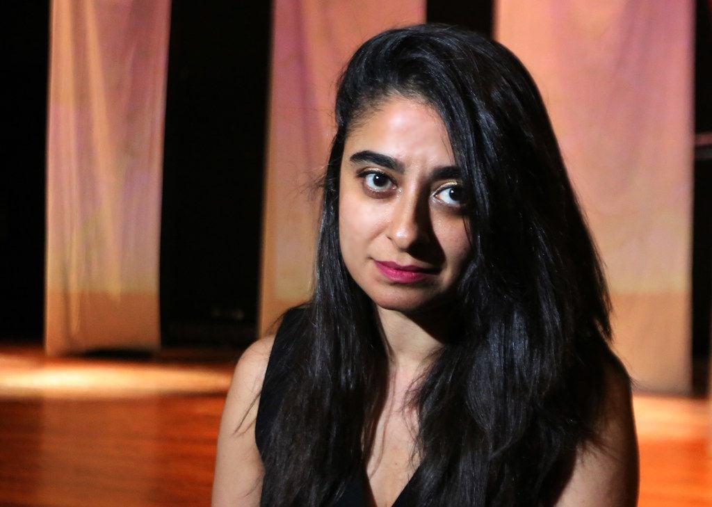 Playwright Maryam O. Baig  at a rehearsal of Down For #TheCount. 