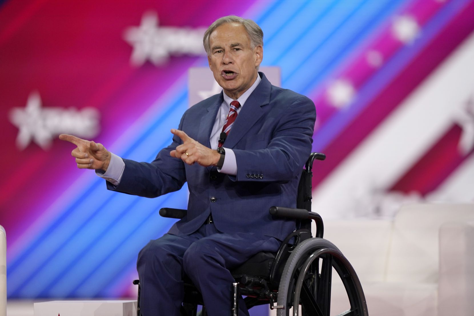 Texas Gov. Greg Abbott spoke at the Conservative Political Action Conference (CPAC) in...
