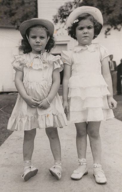 Cousins Sandra and Lillian Liston (now Lynch), in a Decoration Day photo taken in the early 1950s. Before the 134-year-old Kaufman County event was canceled this year because of COVID-19 concerns, Lynch had taken over the chocolate pudding that her mother used to make and expects her own daughter will do the same in future years.