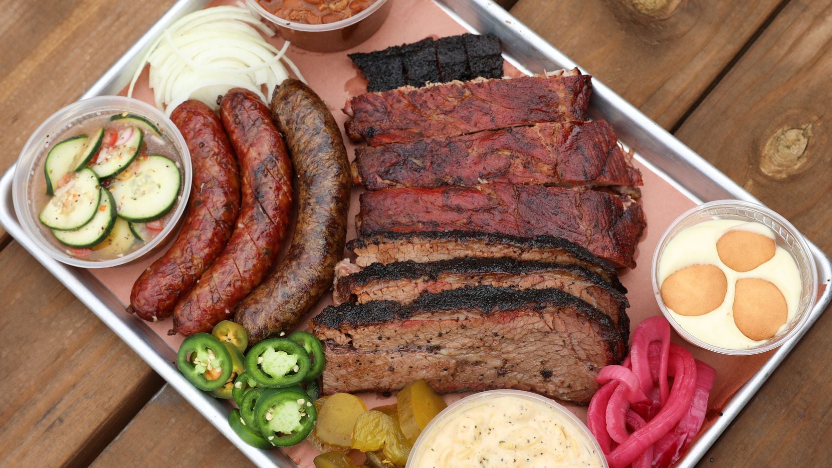 Smokey Joe's BBQ in Dallas, which put together this platter, will be among the 30...
