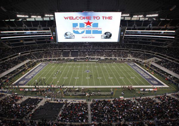 The UIL football state championship games being played in December at the Cowboys' AT&T...