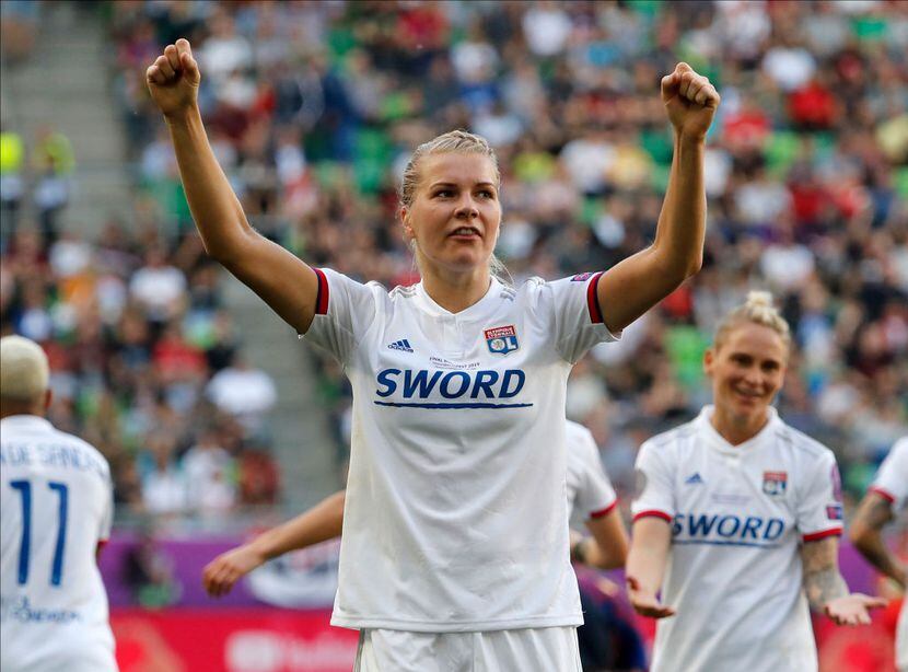 Ada Hegerberg juega con el Olympique Lyonnais (Laszlo Szirtesi/Getty Images)