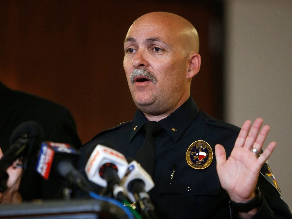 Balch Springs Police Chief Jonathan Haber spoke at a news conference in May after the...