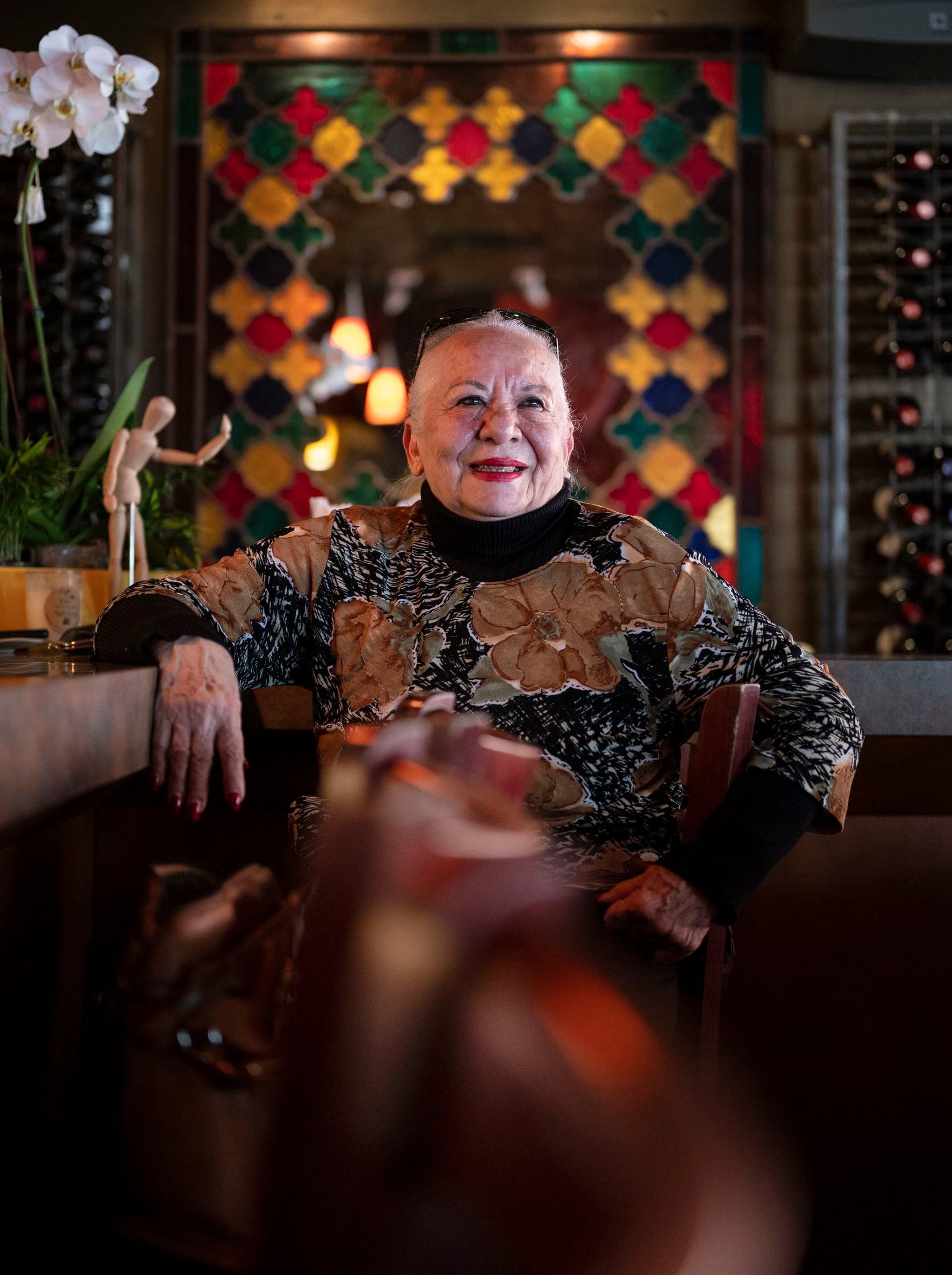 Nazy Nazary, long time owner at Cafe Izmir, inside the family's restaurant in Dallas