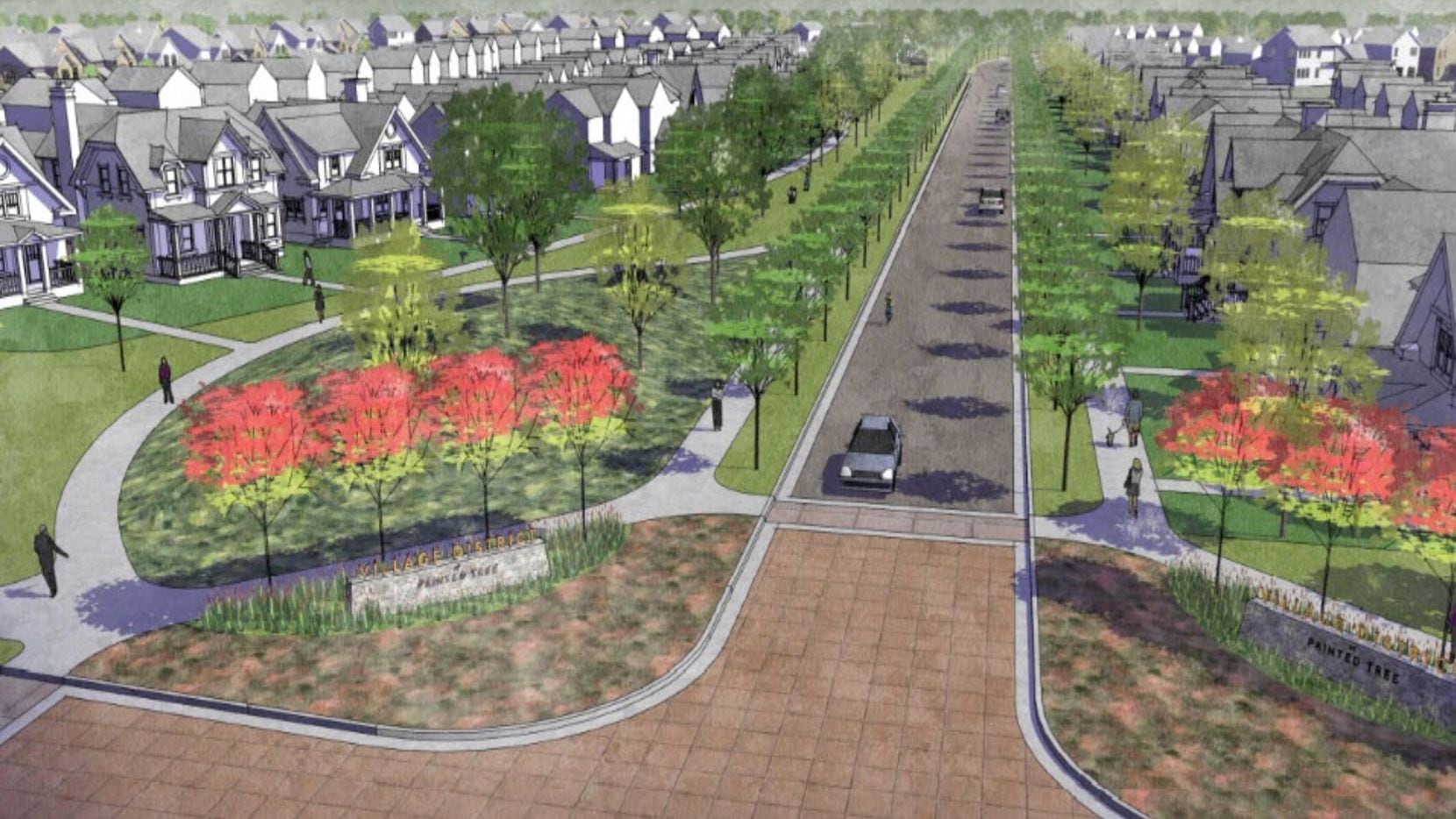 McKinney's new Painted Tree community is planned to have for more than 3,000 homes.