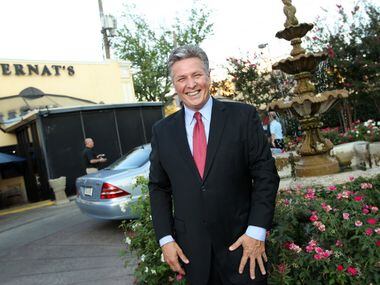 Al Biernat outside his eponymous restaurant on Oak Lawn Avenue in Dallas.