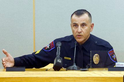 Sgt. Robert Rangel of Methodist Health System testifies during the capital murder trial of...