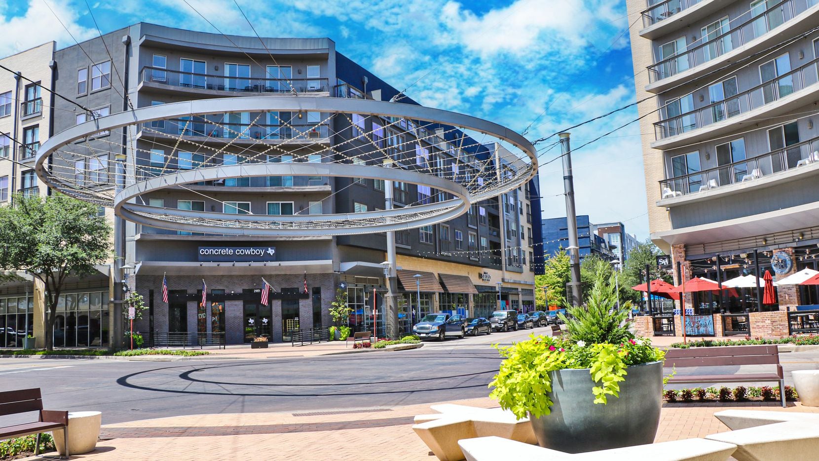 The office and retail portions of Fort Worth's Crockett Row mixed-use development were...