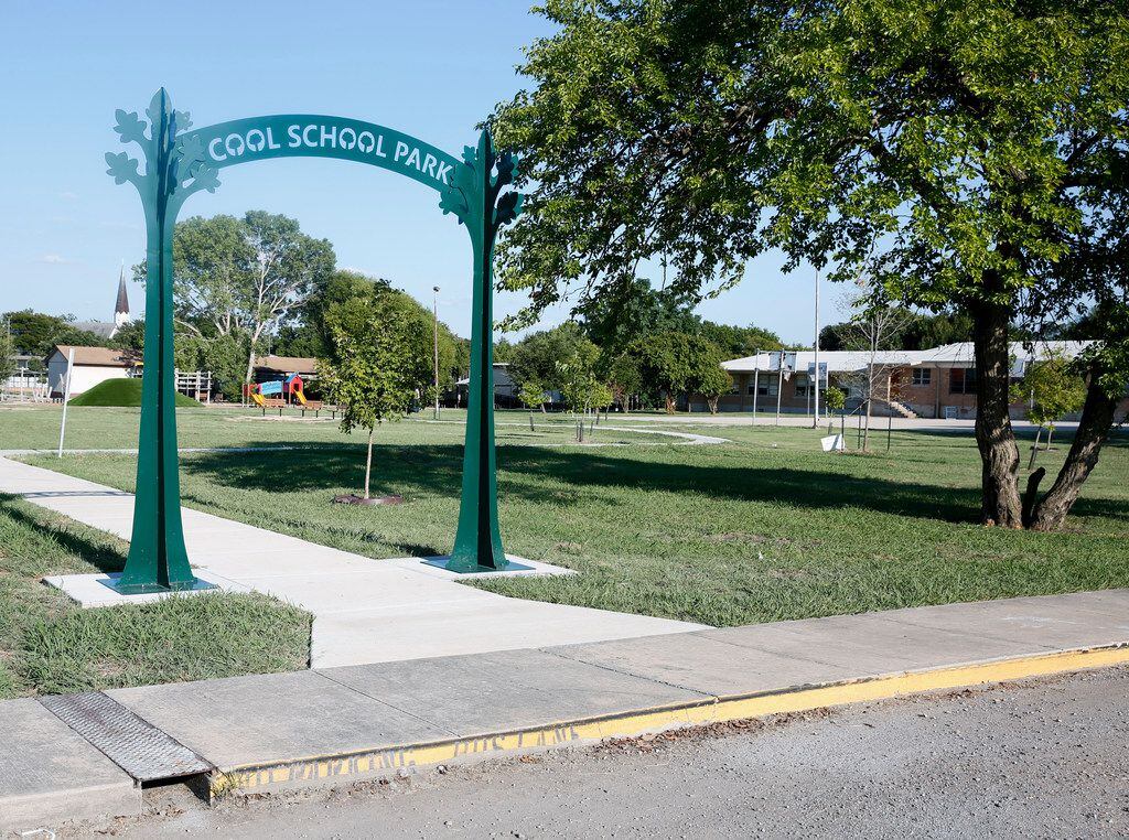 The Cool School Park at Dan D. Rogers Elementary School  August 16,  2019. The city and...