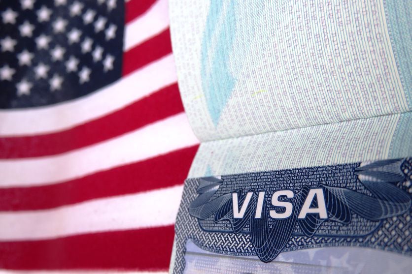 Una visa de visitante en Estados Unidos.