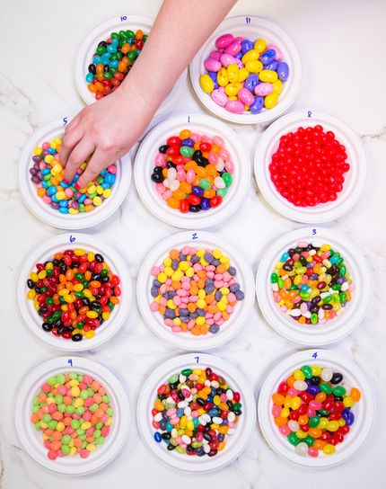 The Ultimate Jelly Bean taste test consisted of 11 kinds. Talk about a sugar high.