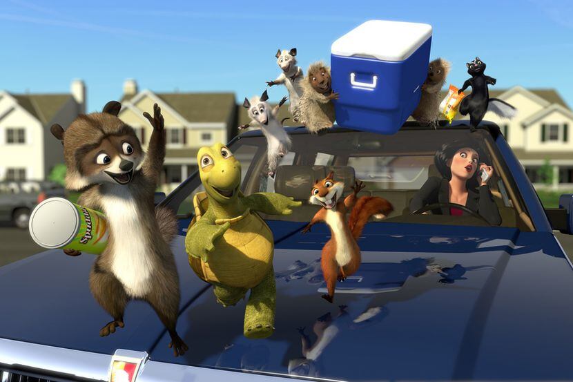 This undated handout image from "Over the Hedge" by DreamWorks shows RJ the raccoon (voiced...