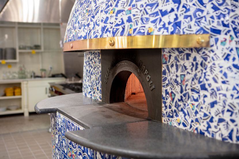 The pizza oven at Partenope Ristorante in Dallas was designed by Stefano Ferrara, who is a...