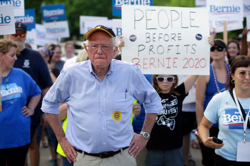 U.S. Sen. and 2020 presidential candidate Bernie Sanders attends a parade on July 4, 2019 in...
