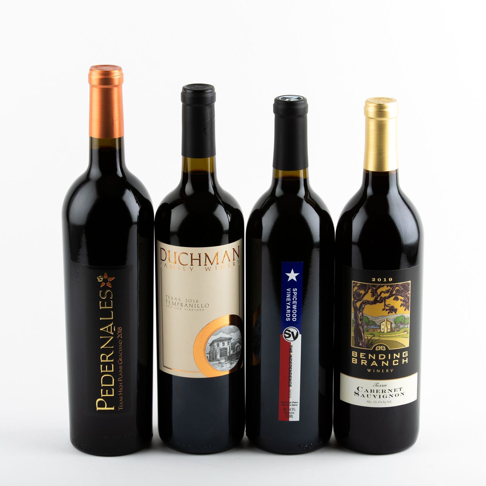 The Texas Fine Wine Holiday Bundle includes four wines made with Texas-grown grapes.