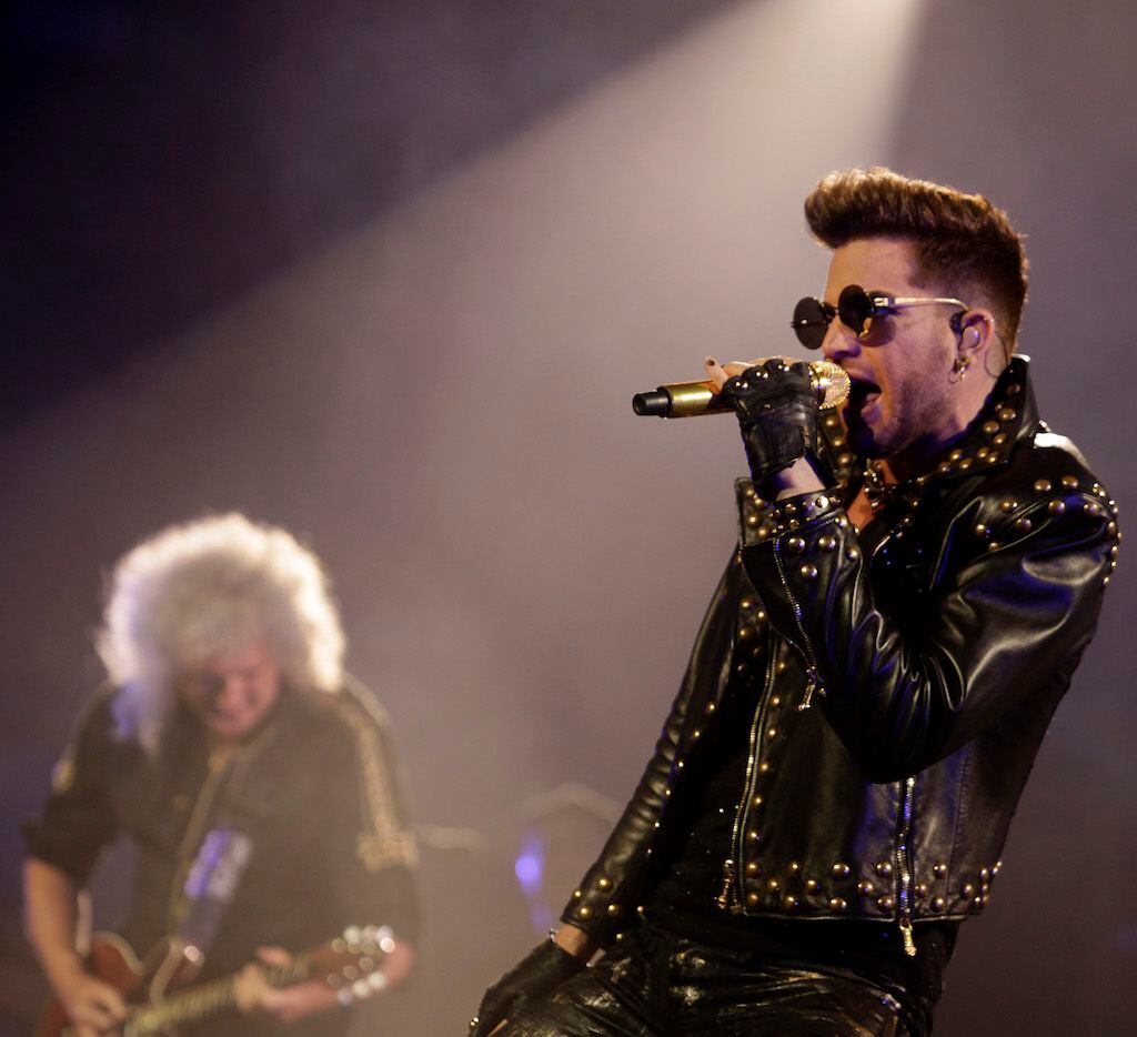 Queen and Adam Lambert perform at American Airlines Center in Dallas.