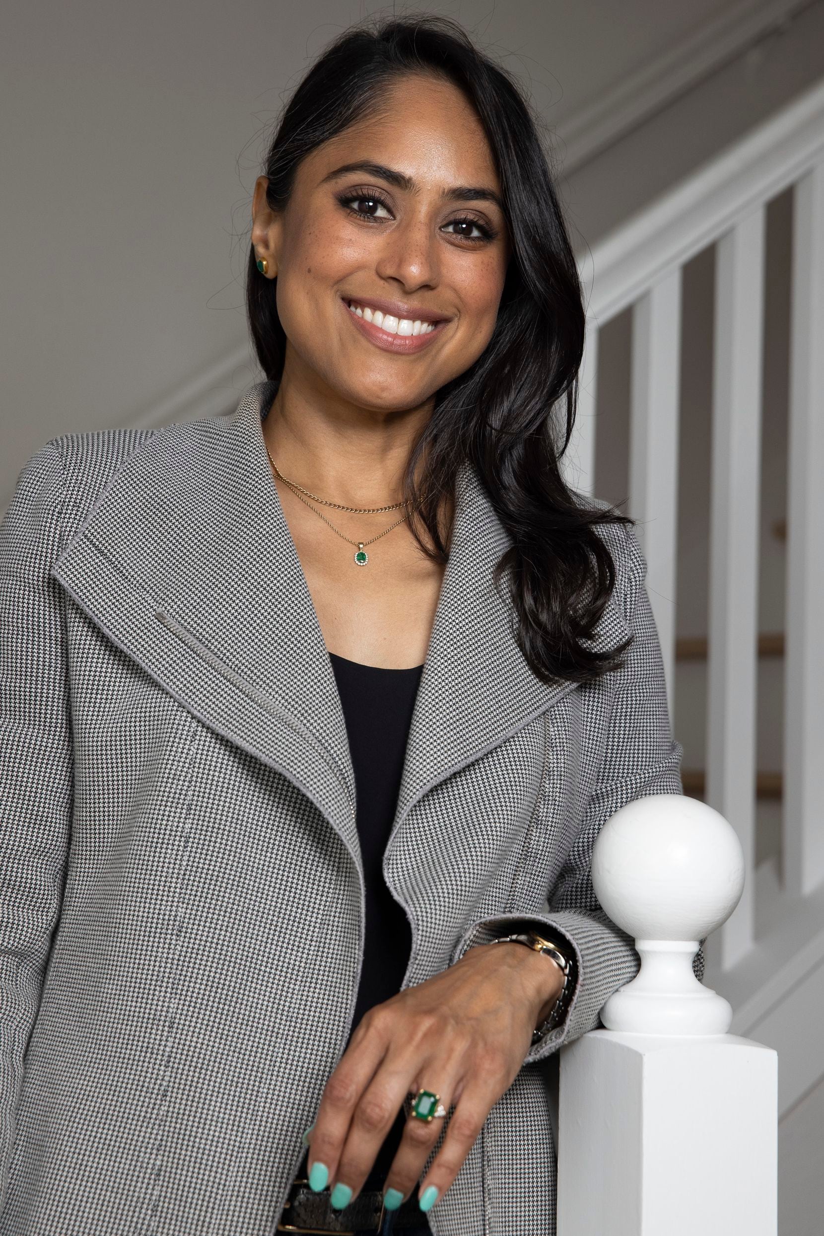Dallas City Council District 2 candidate Sana Syed poses for a portrait at her home in...