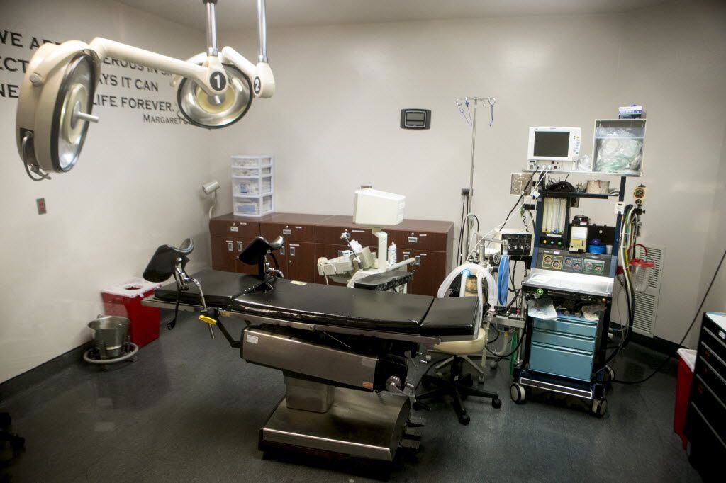 The operating room at Whole Woman's Health, the lead plaintiff in a challenge to a Texas...