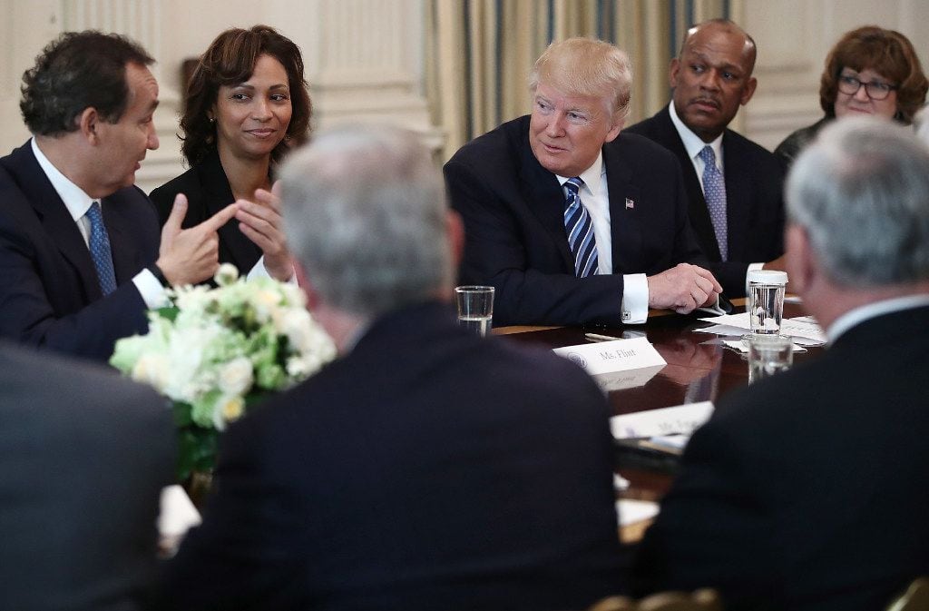 President Donald Trump met with representatives of the airline industry Thursday at the...