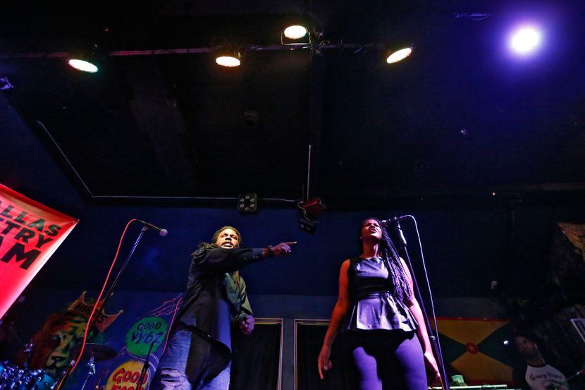 Wayne Henry (left) and  Melania Luisa perform during All Star Slam hosted by the Dallas...
