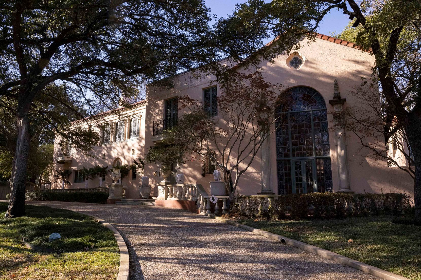 The exterior of 4321 Overhill Drive, J. Allen Boyle, architect, 1927, on Tuesday, Jan. 4, 2022, in Highland Park, TX. 