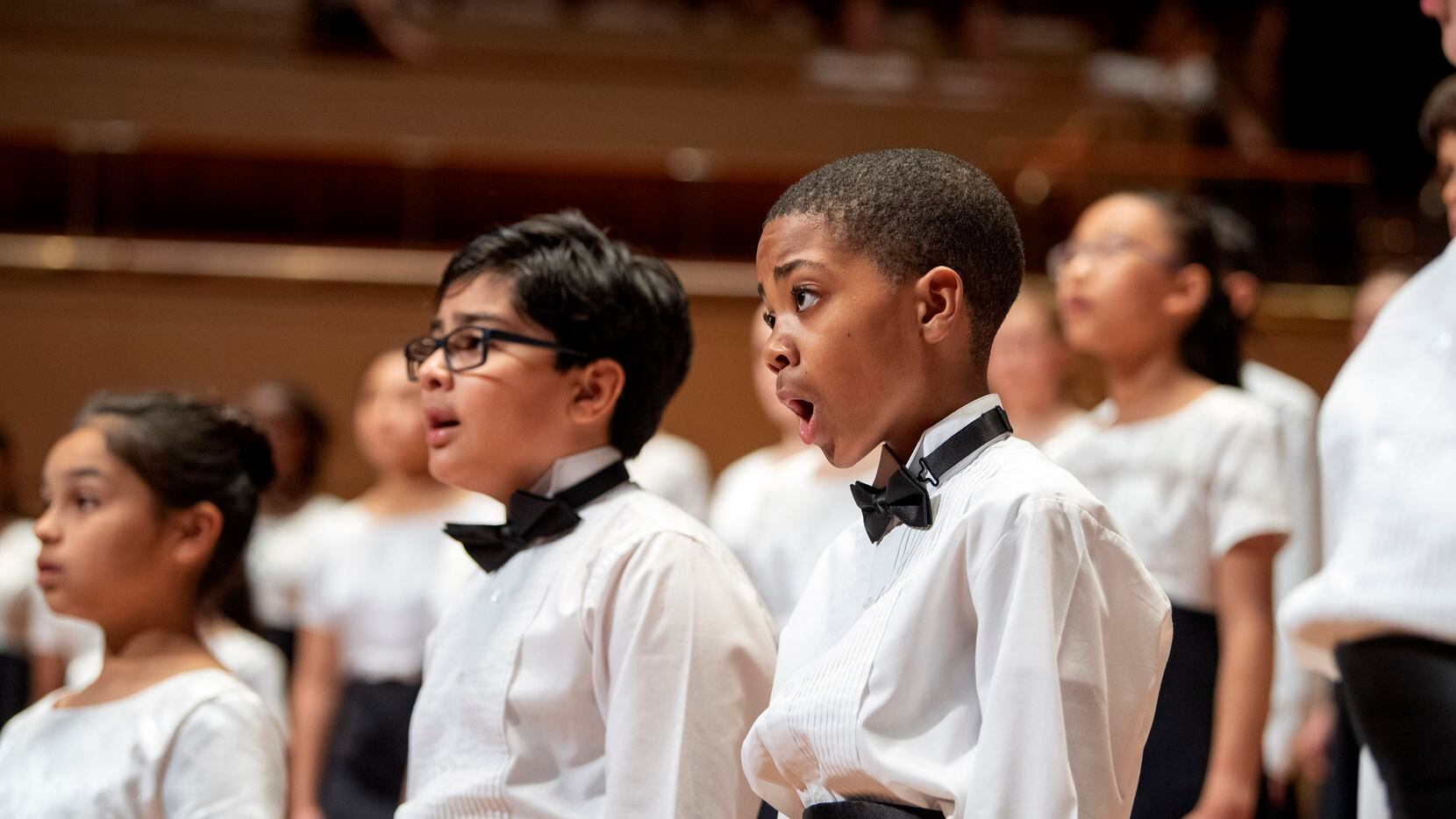 A photo from the Children's Chorus of Greater Dallas' 2019 holiday concert at the Meyerson...