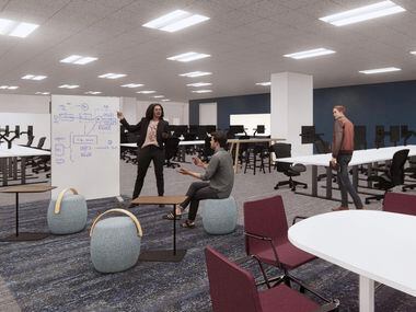 Rendering of the A2 open office