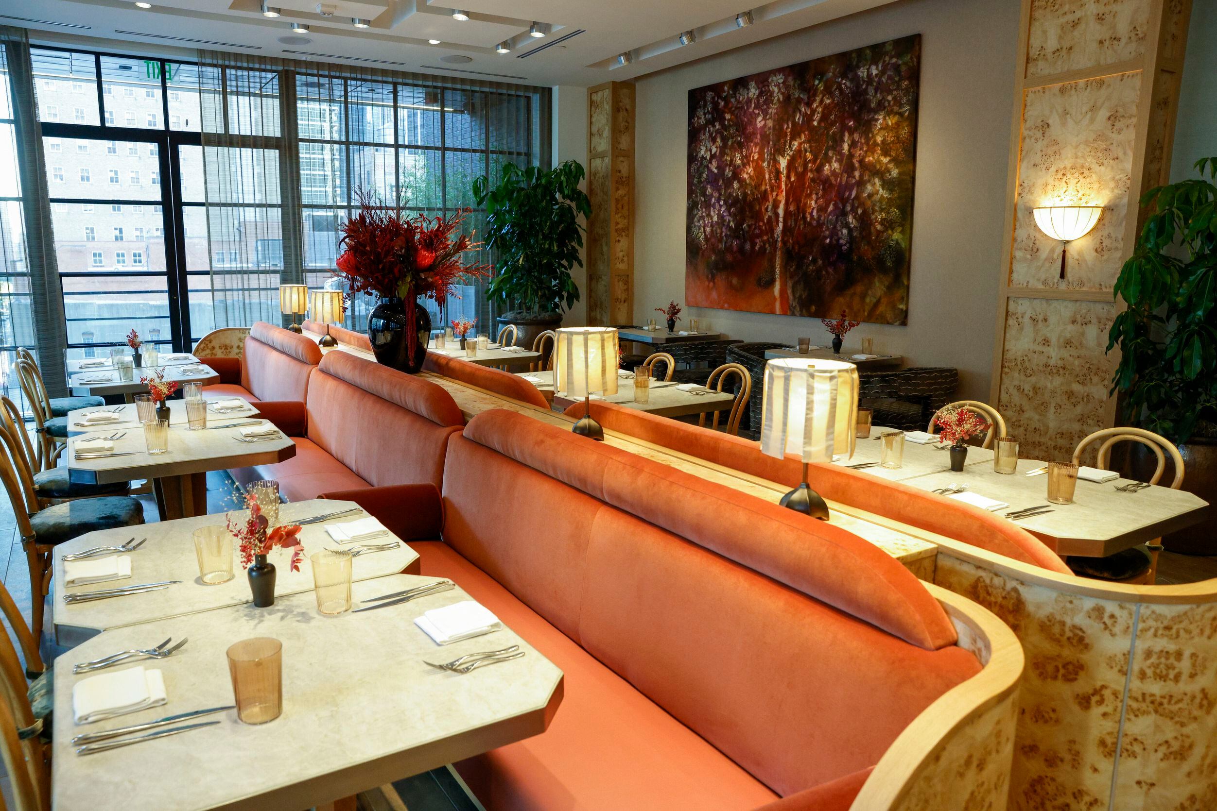 The main dining room pictured at Mirador restaurant in downtown Dallas, Tuesday, Nov. 28, 2023.